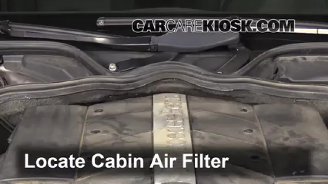 2006 Mercedes-Benz E500 5.0L V8 Filtro de aire (interior) Cambio